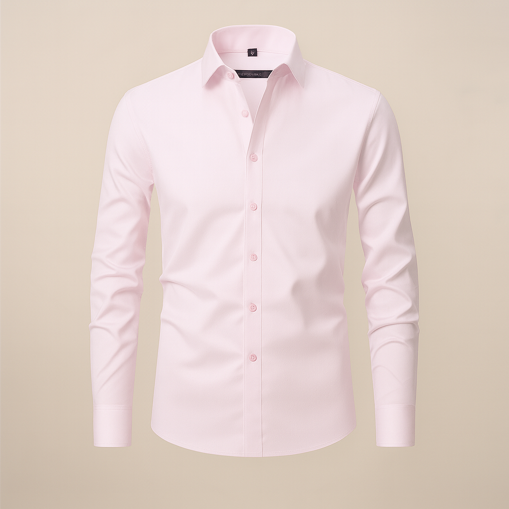 Men's Long Sleeve Shirt Structured Fit Wrinkle-Free