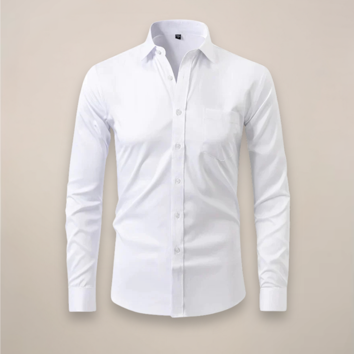 Men's Long Sleeve Shirt Structured Fit Wrinkle-Free
