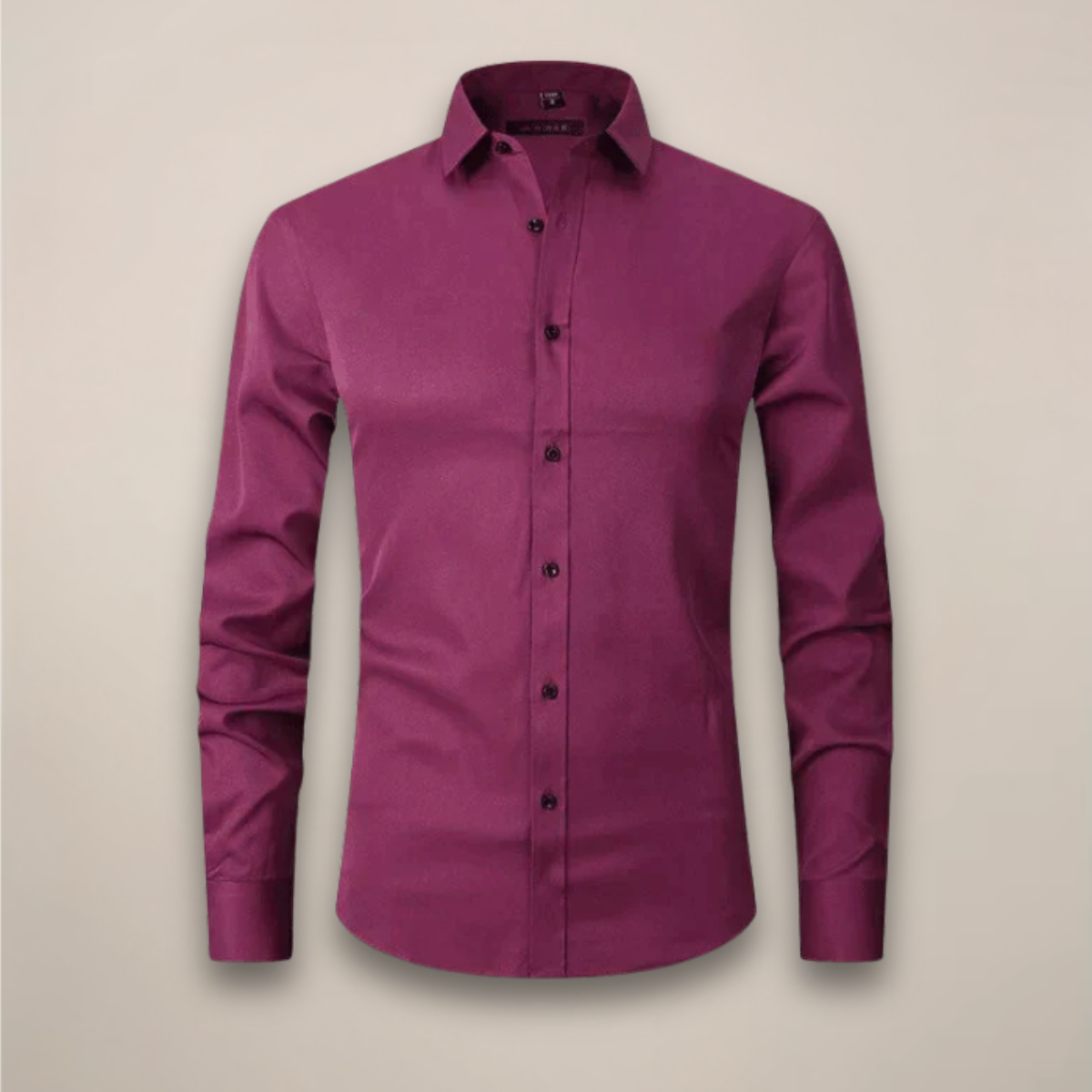 Men's Long Sleeve Shirt Structured Fit Wrinkle-Free