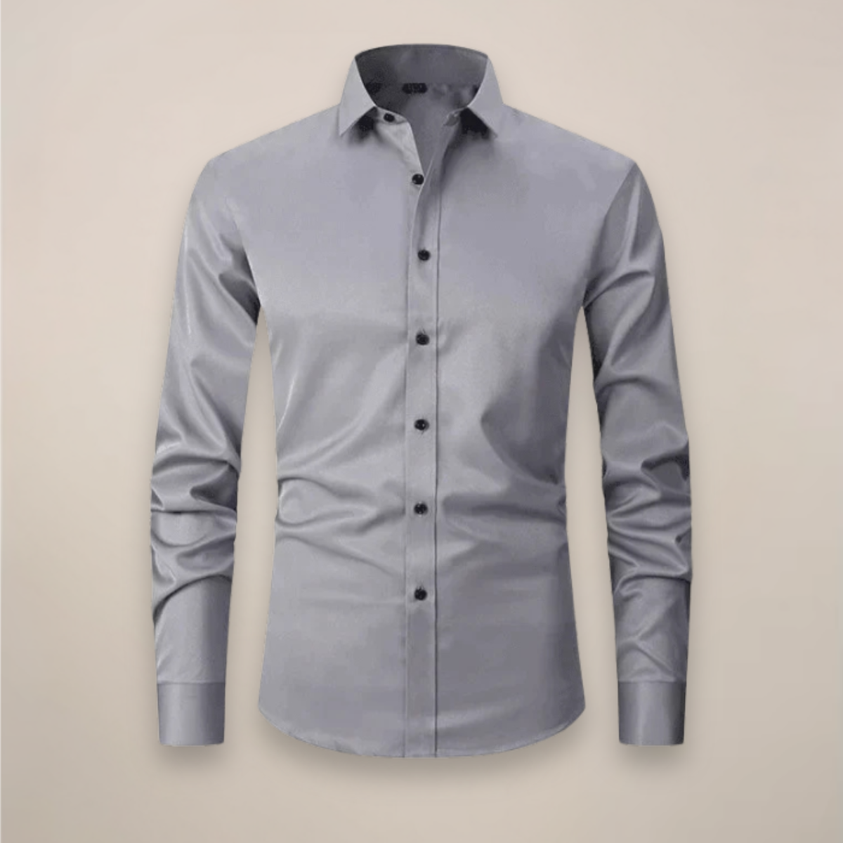 Men's Long Sleeve Shirt Structured Fit Wrinkle-Free