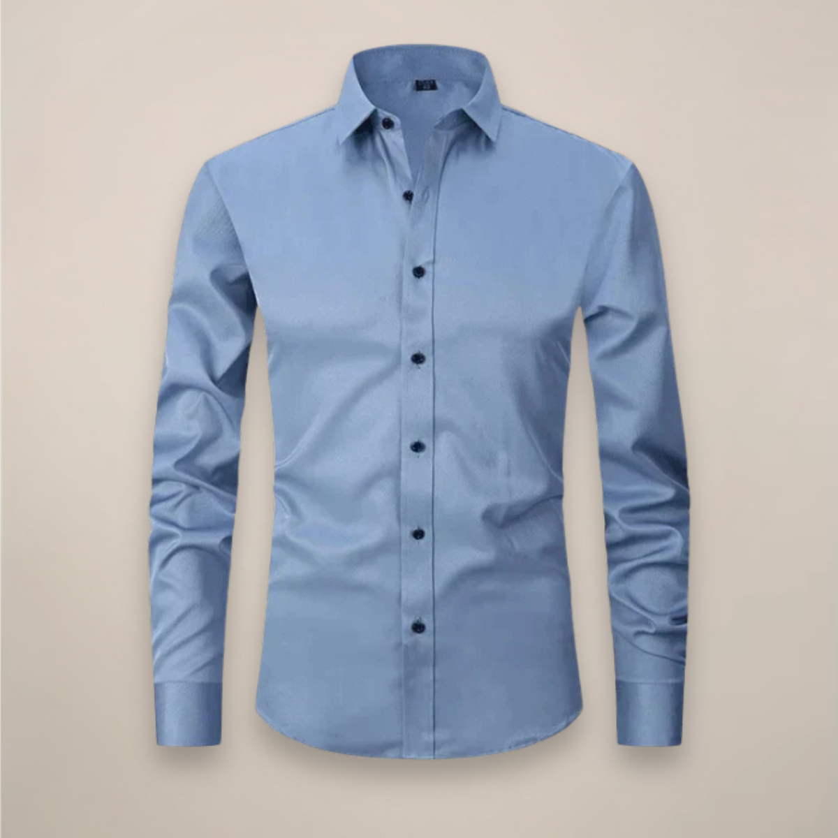 Men's Long Sleeve Shirt Structured Fit Wrinkle-Free