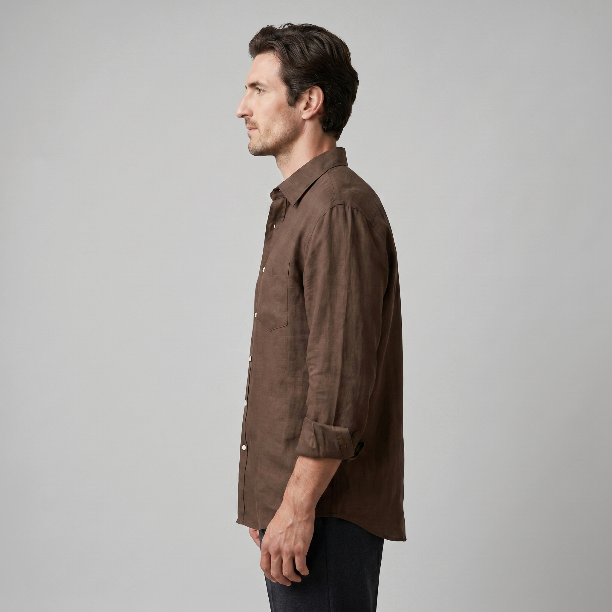 Men's Oversized Long Sleeve Casual Shirt