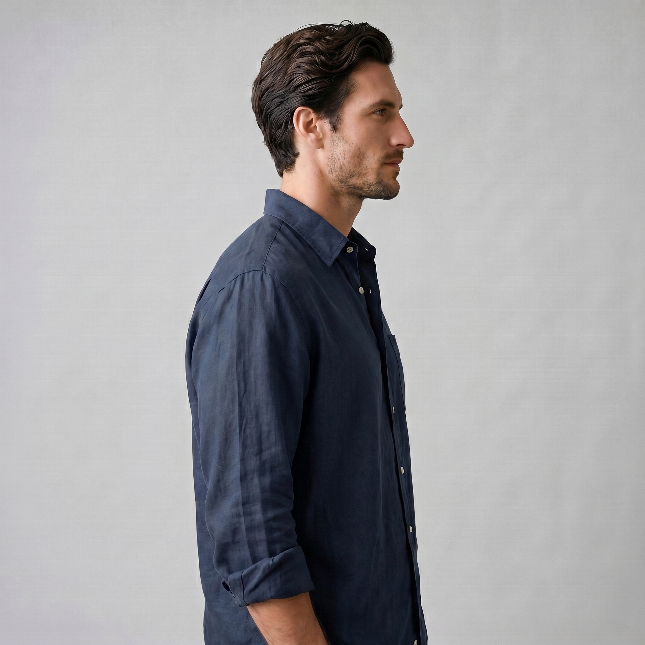 Men's Oversized Long Sleeve Casual Shirt