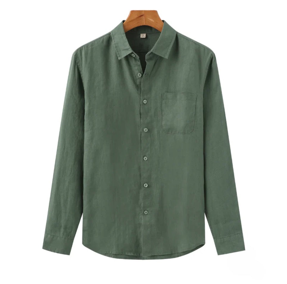Shirt Long Sleeves Men Comfort Casual