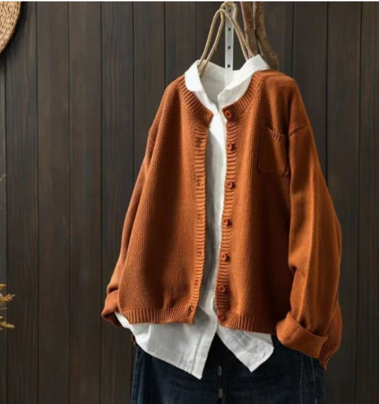 Oversized Cardigan for Women with Pockets and a Luxurious Look