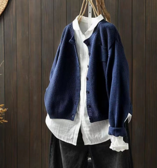 Oversized Cardigan for Women with Pockets and a Luxurious Look