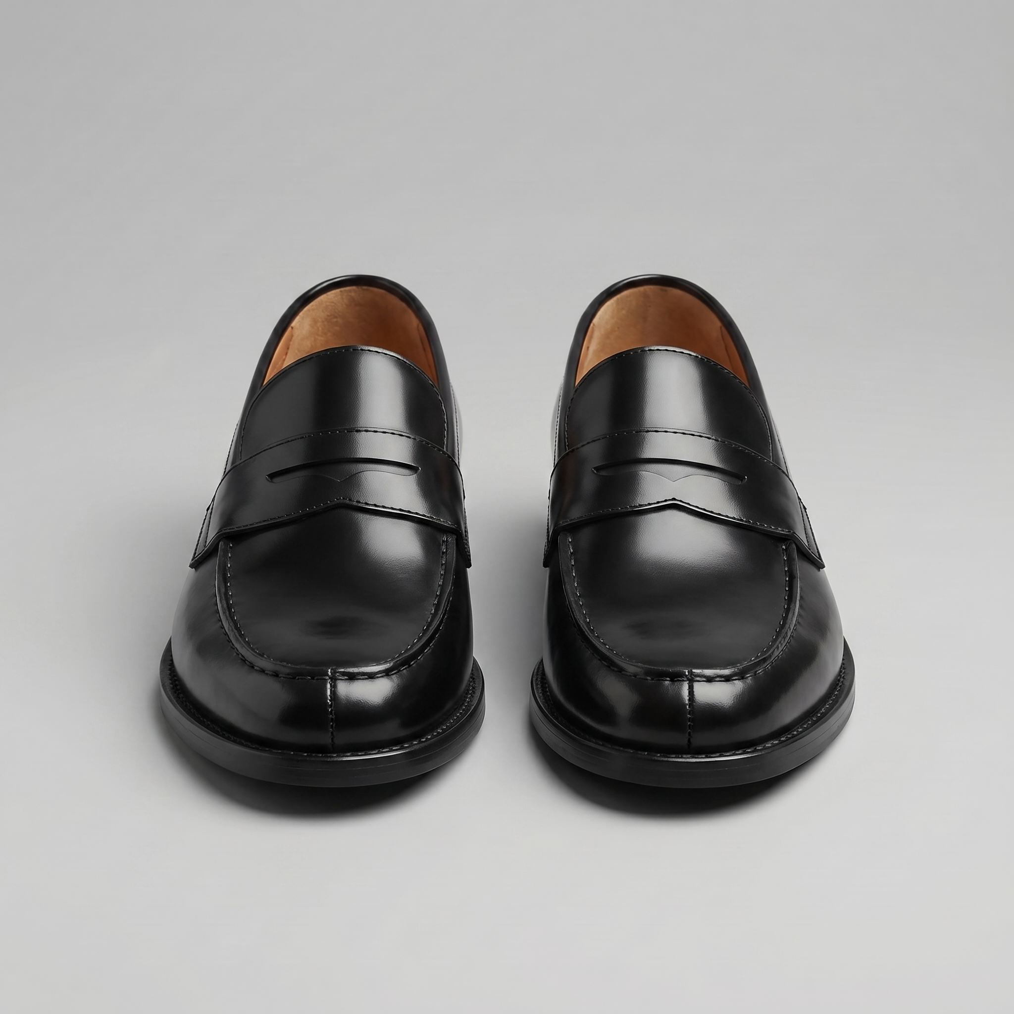 Men's Leather Penny Loafers Slip-On Casual Shoes