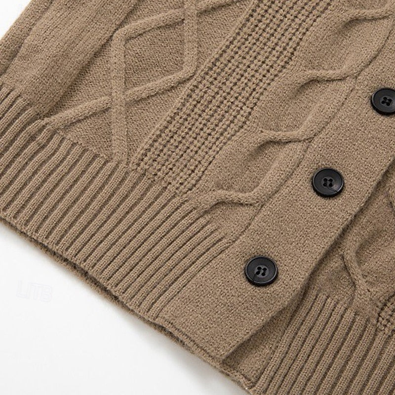 Garrick | Button-Up Cardigan with Shawl Collar
