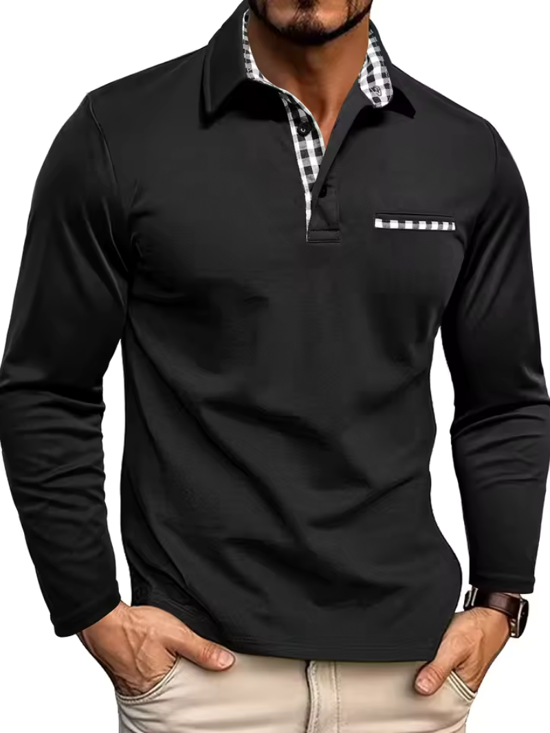 Men's Long-Sleeve Polo Shirt