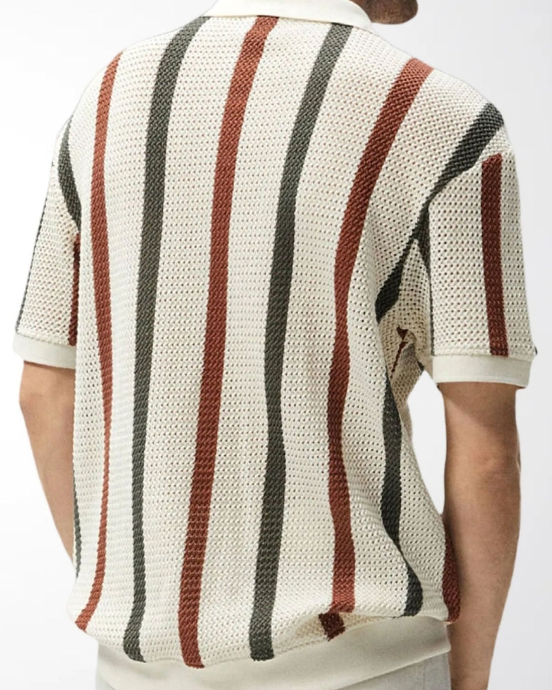 Polo Heren Gestreept Korte Mouwen Casual Zomer