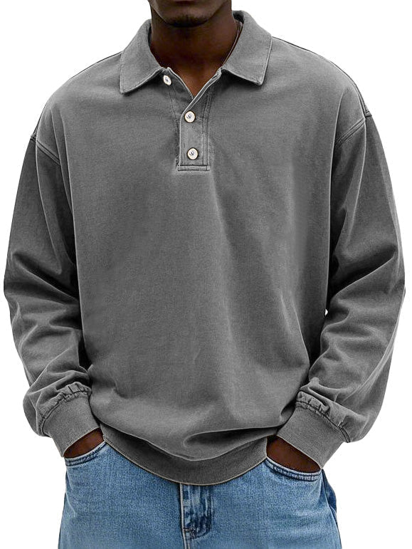 Maxime | Chic Long-Sleeve Polo Shirt