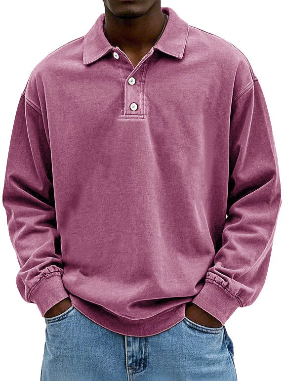 Maxime | Chic Long-Sleeve Polo Shirt