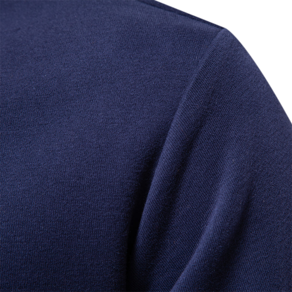 Men's Long Sleeve Slim Fit Casual Polo Shirt