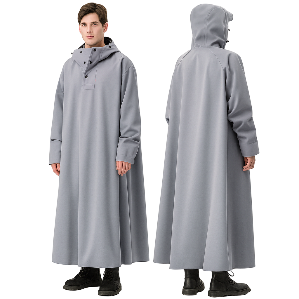 Long Rain Poncho | Waterproof, Comfortable and Suitable for Him and Her