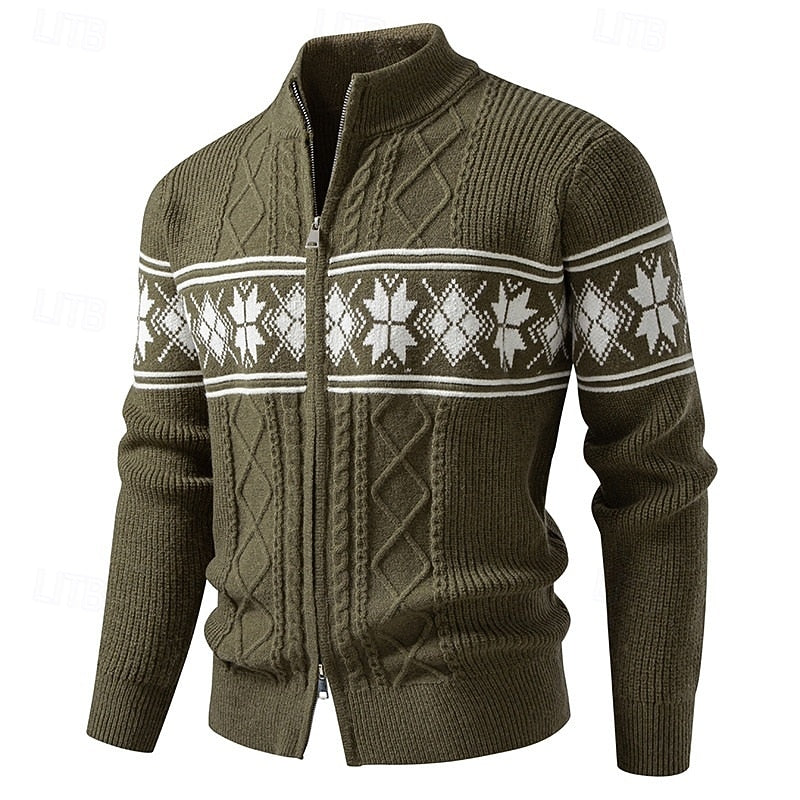 Marlon | Nordic-Inspired Zip-Up Knit Cardigan