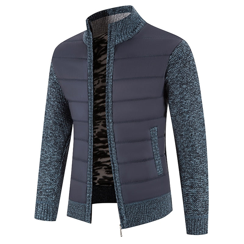 Gregory | Zip-Up Cardigan with Stand Collar
