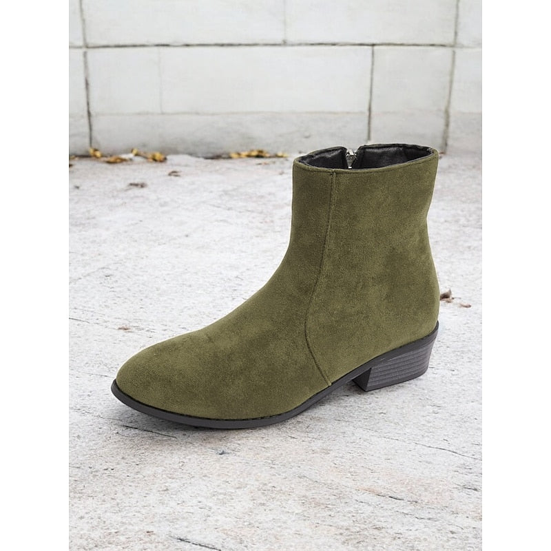 Hazel | Elegant Block-Heel Ankle Boots