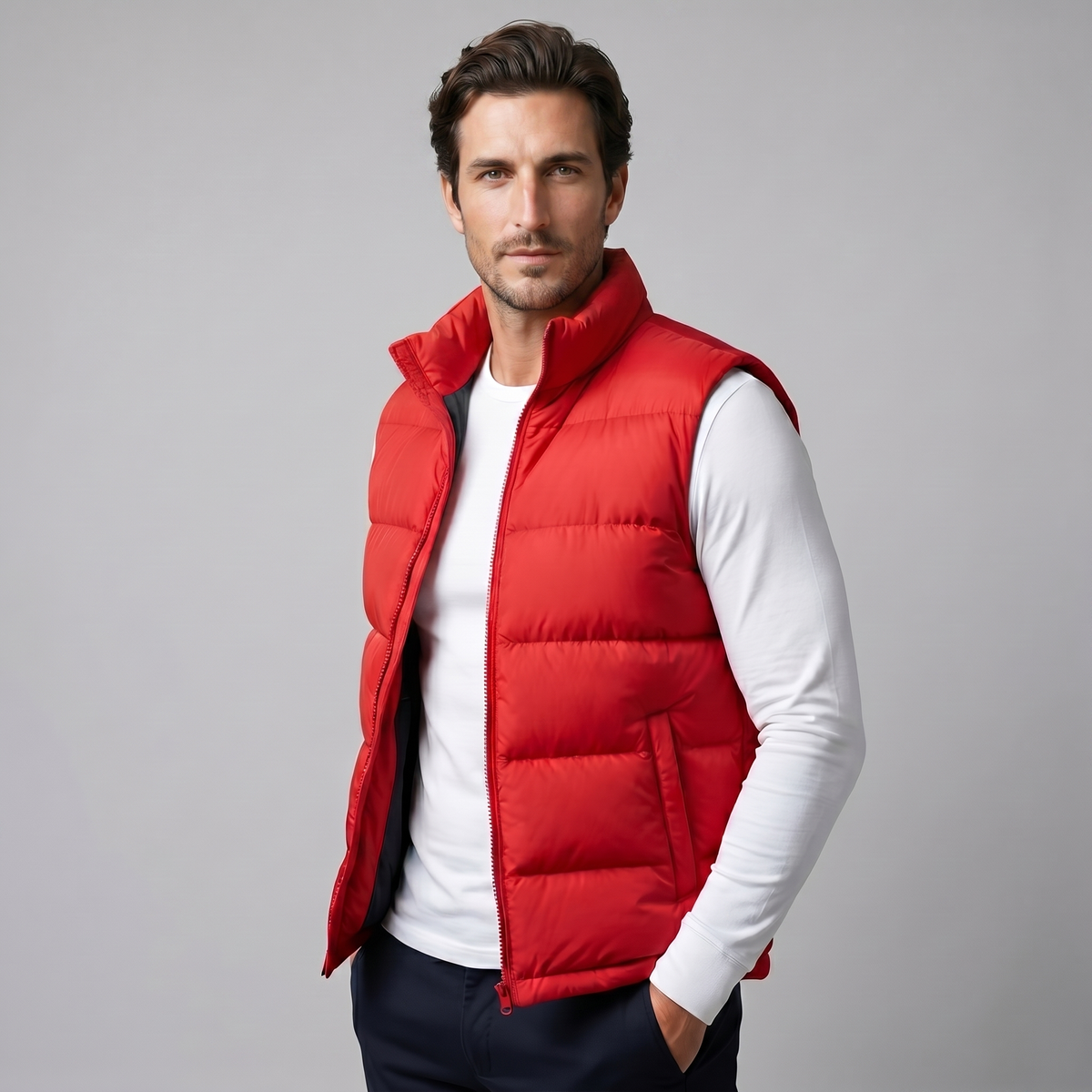 Quilted Padded Gilet Men’s Winter Casual