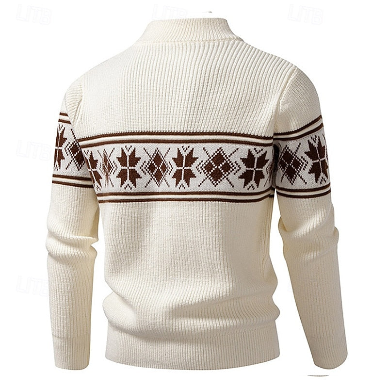 Marlon | Nordic-Inspired Zip-Up Knit Cardigan