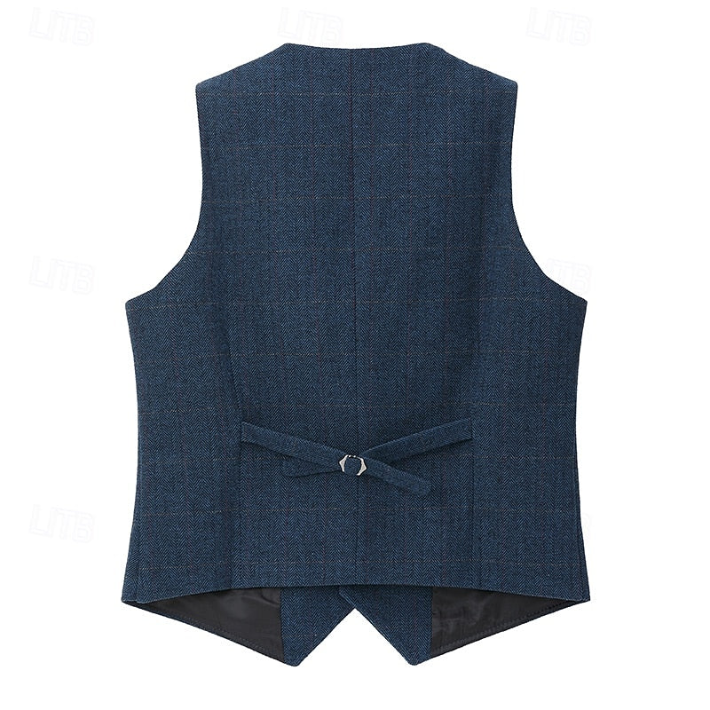 Atticus | Custom-Fit Herringbone Vest