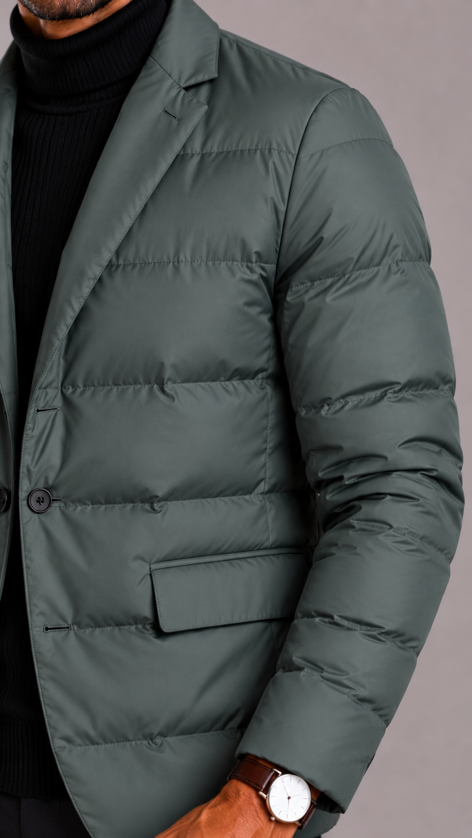 Men's Softshell Jacket with Insulated Lining and Multiple Pockets