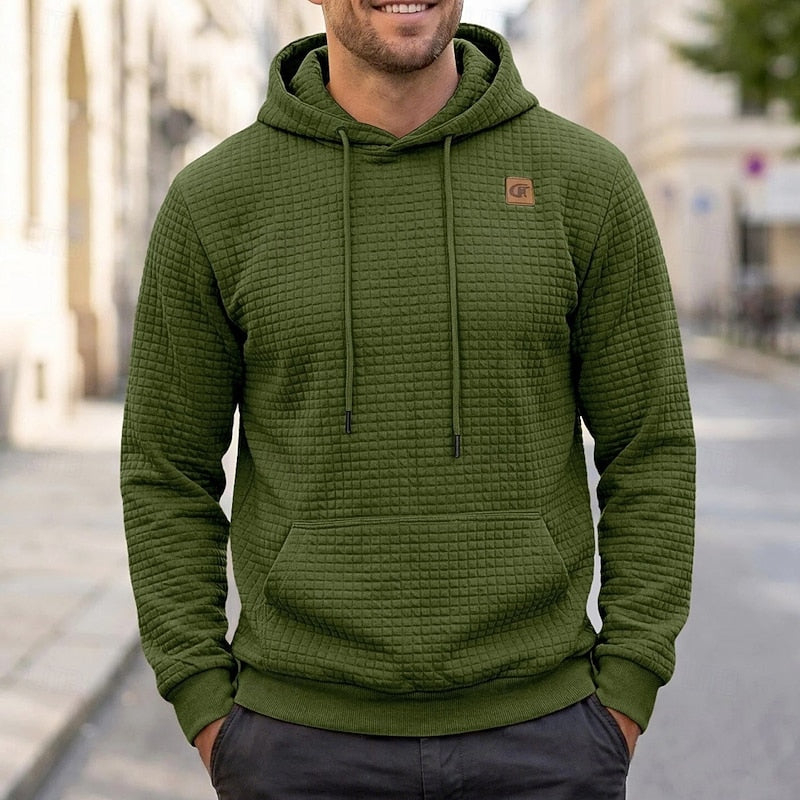 Merrick | Textured Hooded Sweatshirt