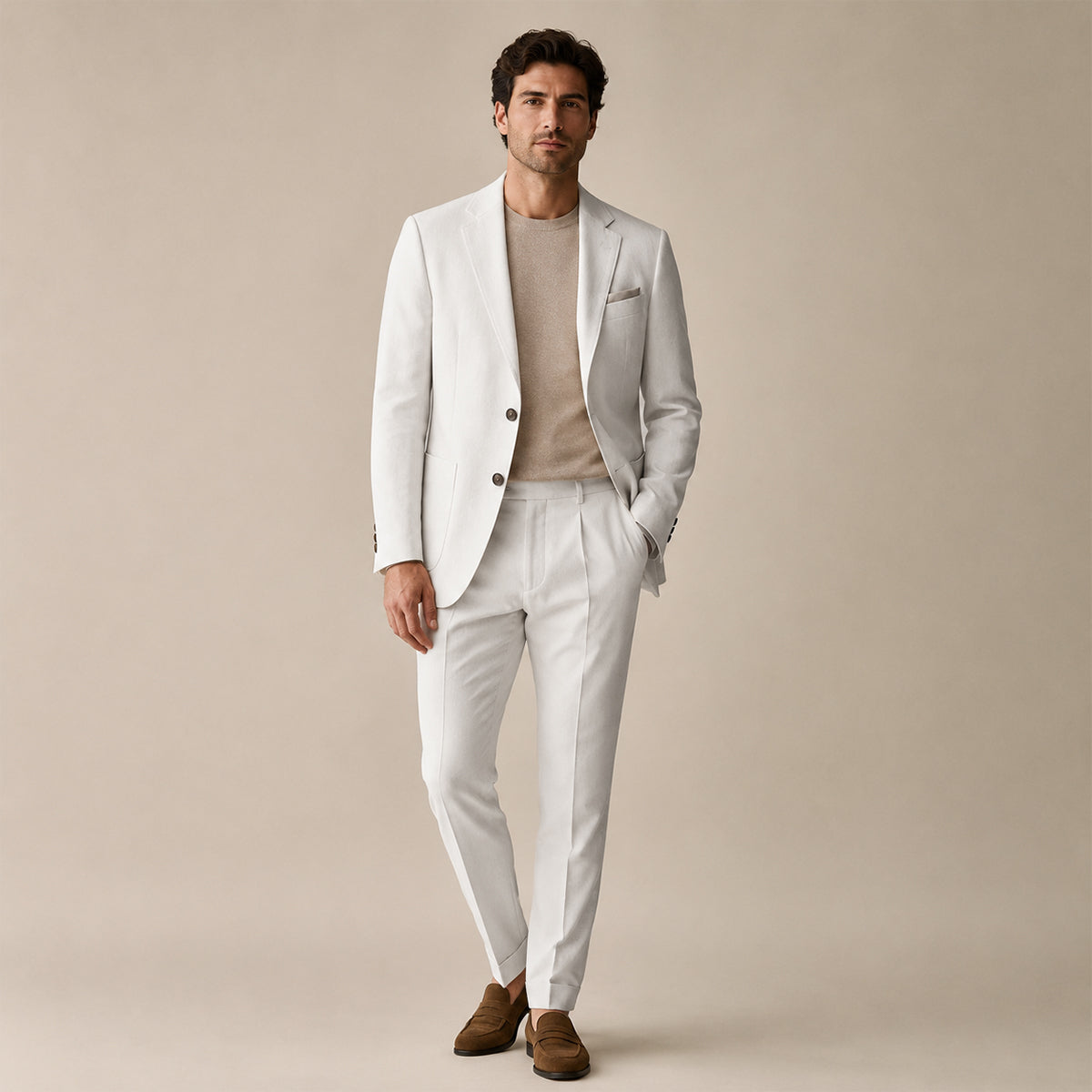 Men’s Slim Fit Set – Two Piece Business Wedding Suit