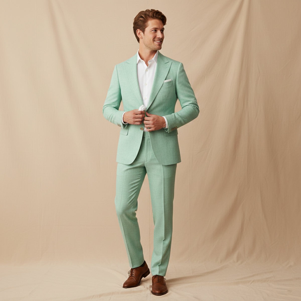 The Lausanne Men’s Casual Linen Suit Set – Blazer & Trousers
