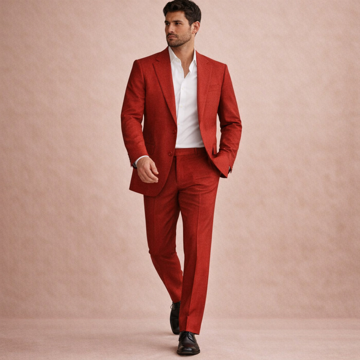The Willowhill Men’s Timeless Linen Wedding Suit – 2 Piece Single Breasted Set