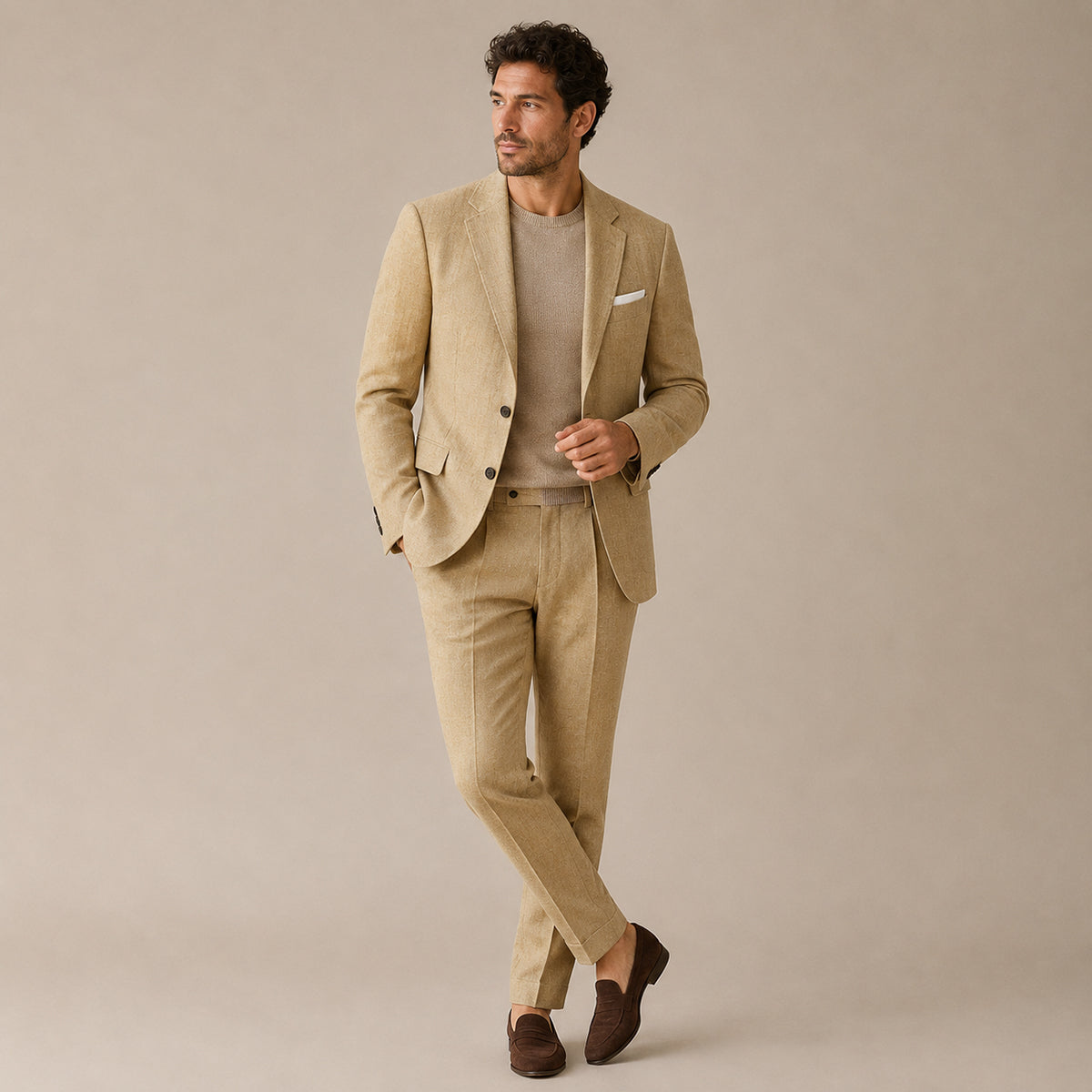 Men’s Slim Fit Set – Two Piece Business Wedding Suit