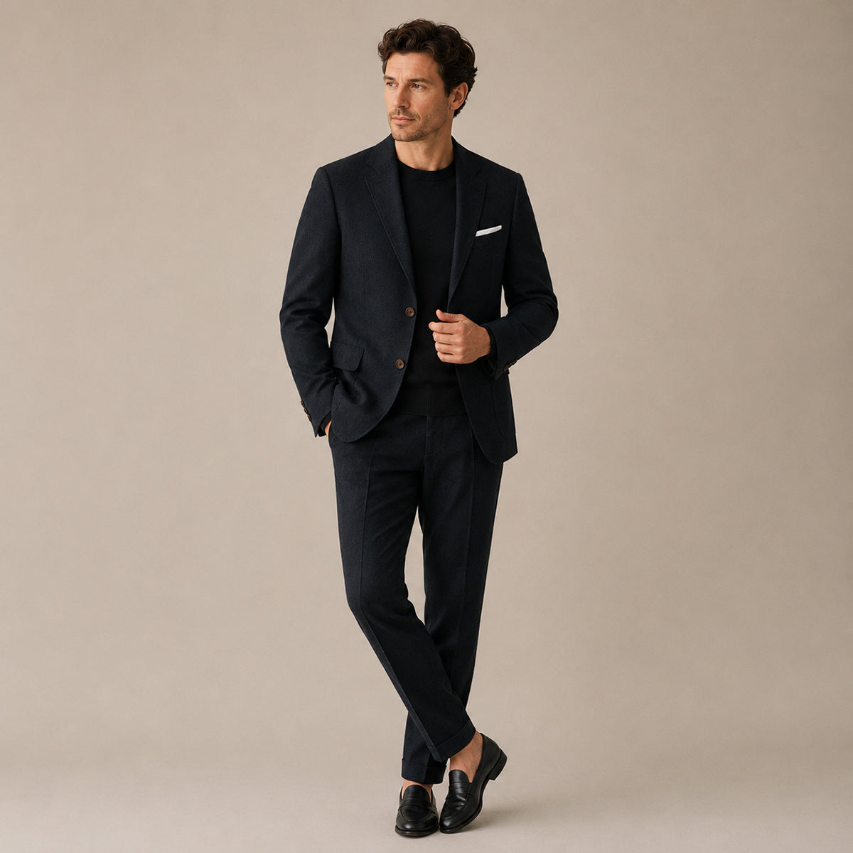 Men’s Slim Fit Set – Two Piece Business Wedding Suit