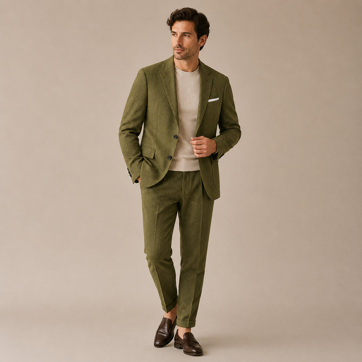 Men’s Slim Fit Set – Two Piece Business Wedding Suit