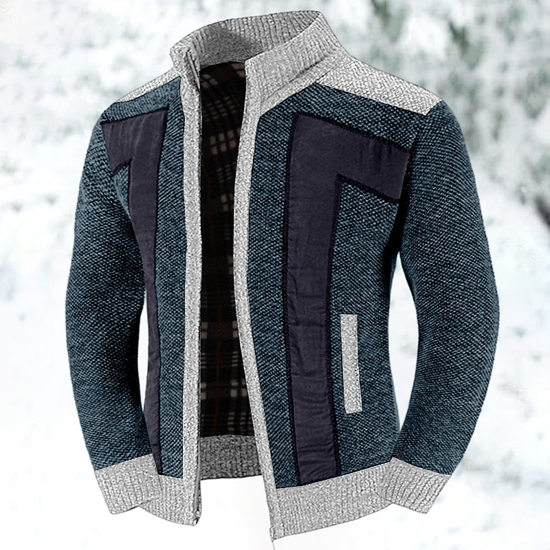 Bryson | Textured Zip-Up Cardigan