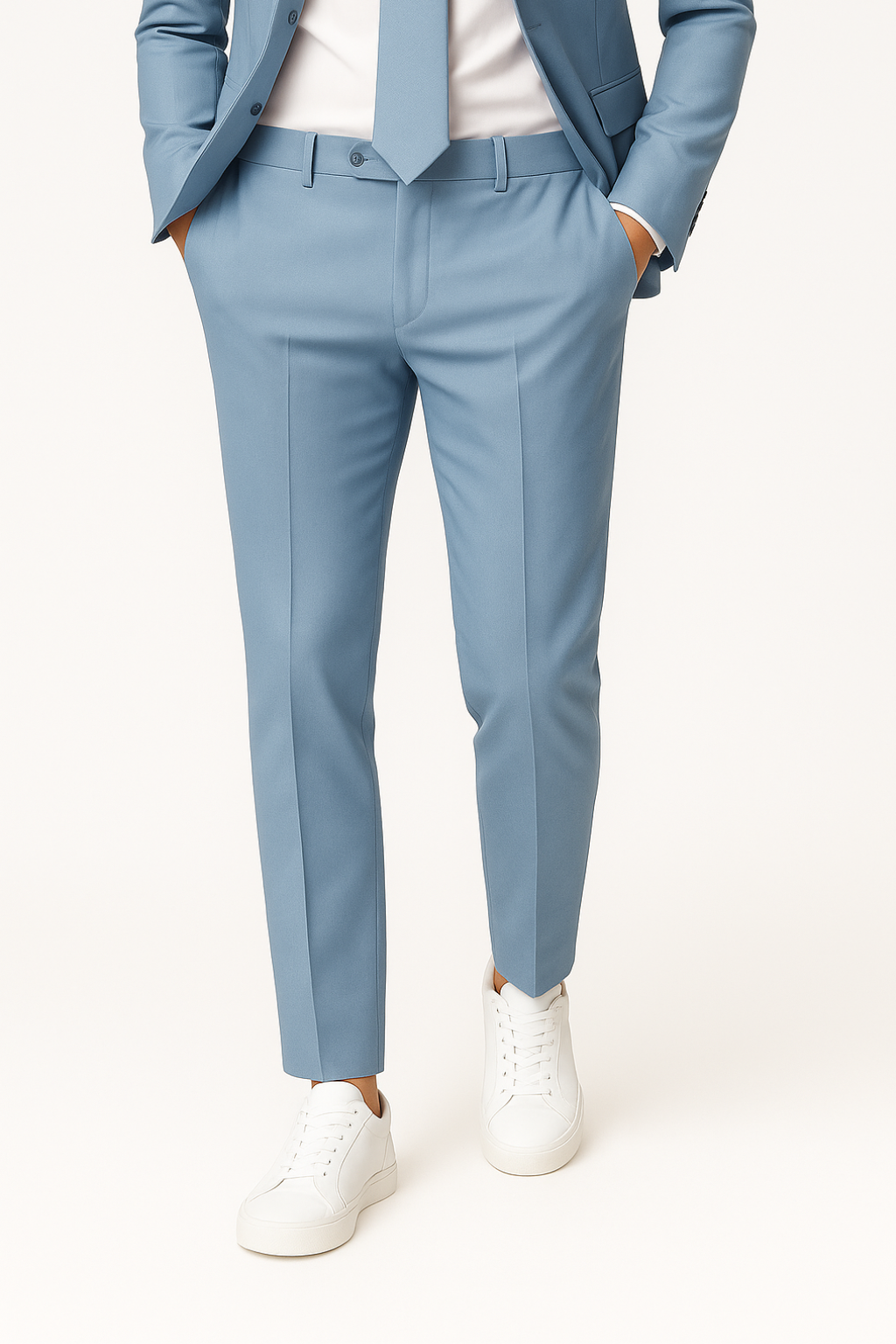 Slim Fit Blazer and Trouser Set for Men - Summer