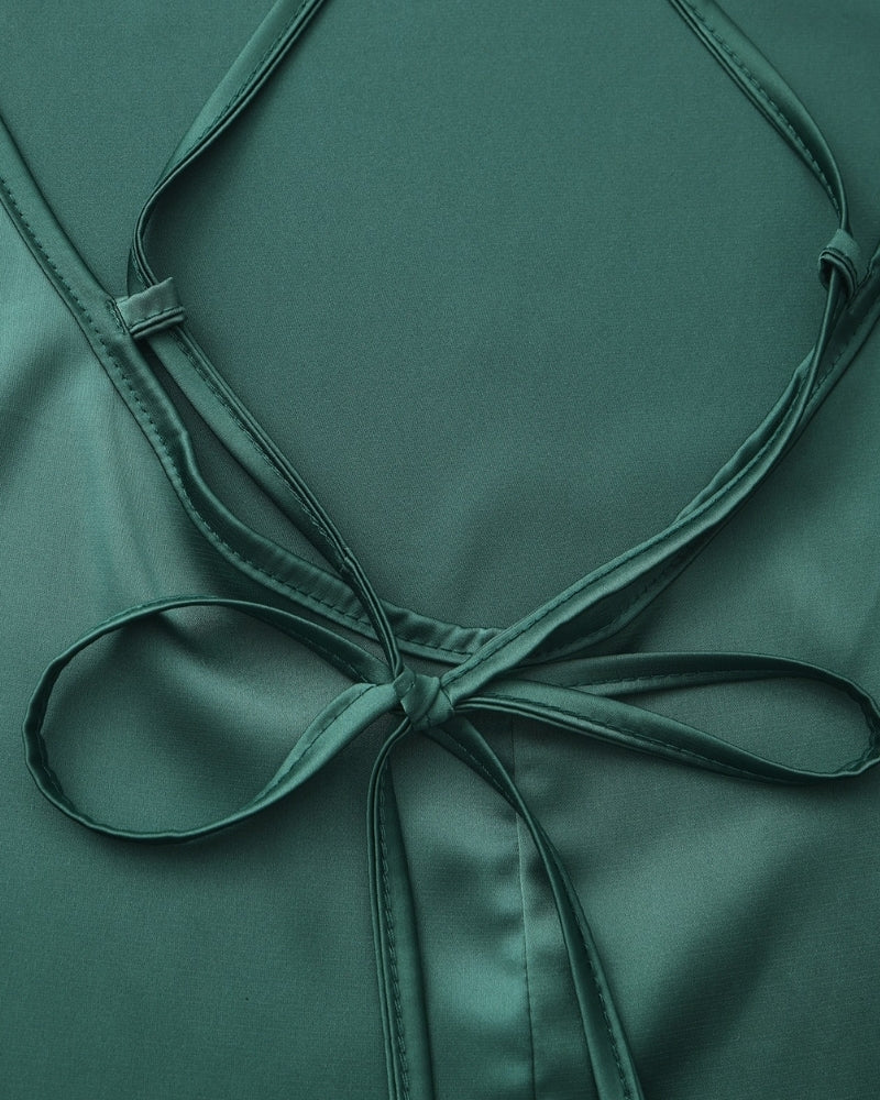 Slip Dress Ladies Silk Cowl Neck Elegant