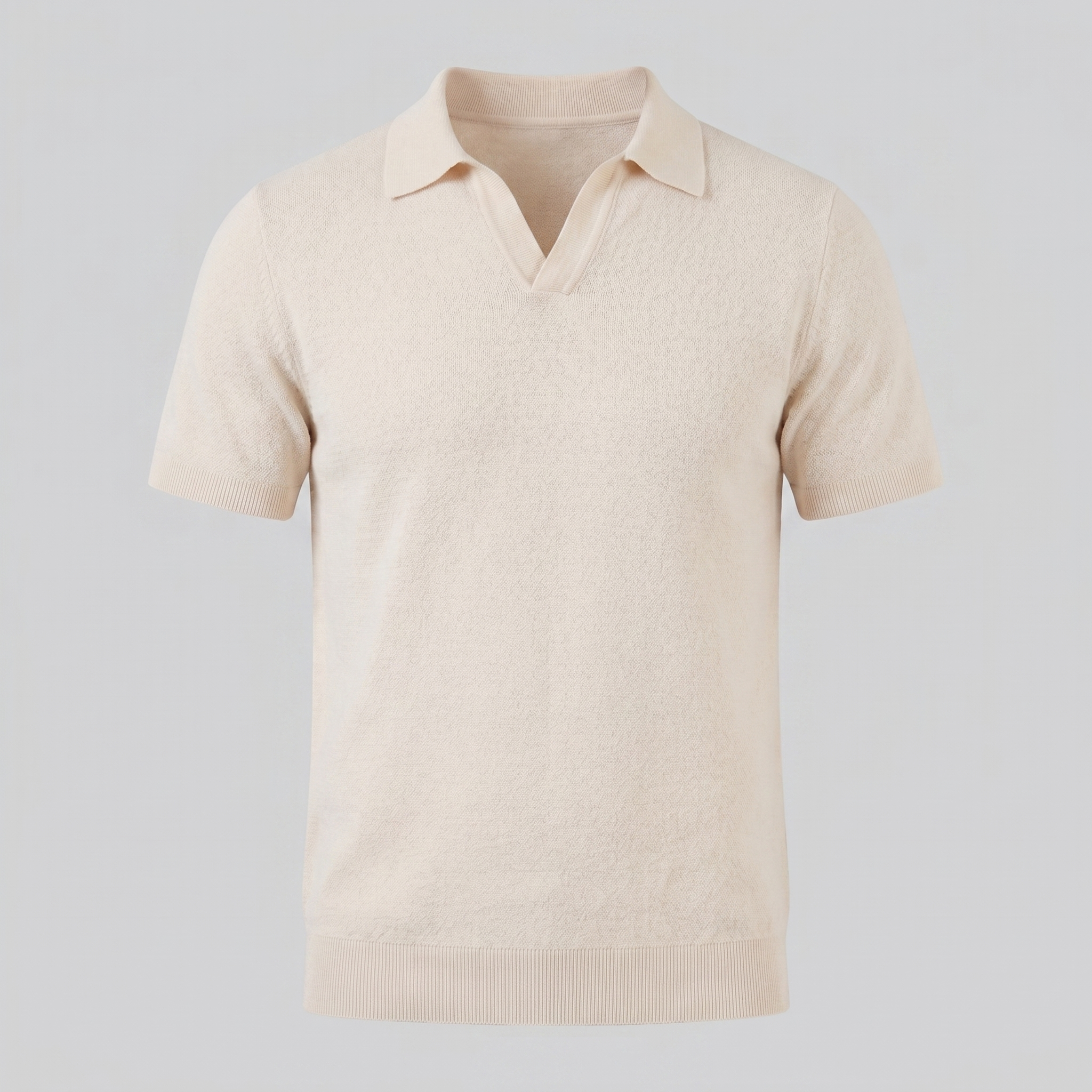 Smart Casual Men's V-Neck Polo Summer Lightweight