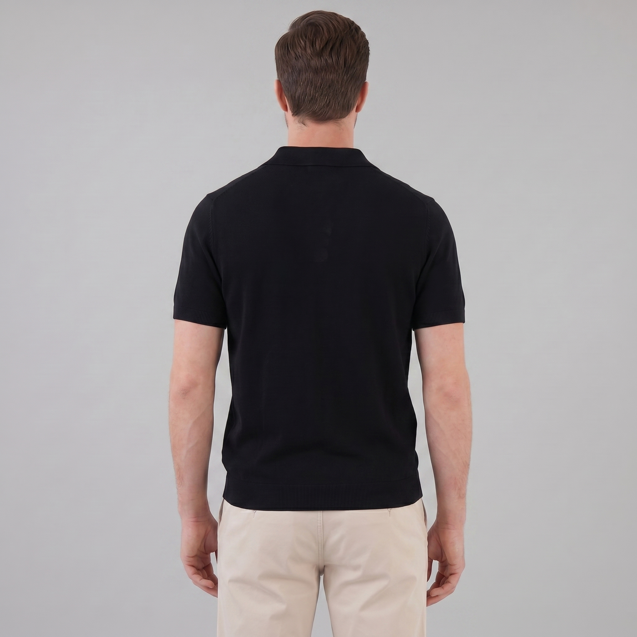 Smart Casual Men's V-Neck Polo Summer Lightweight
