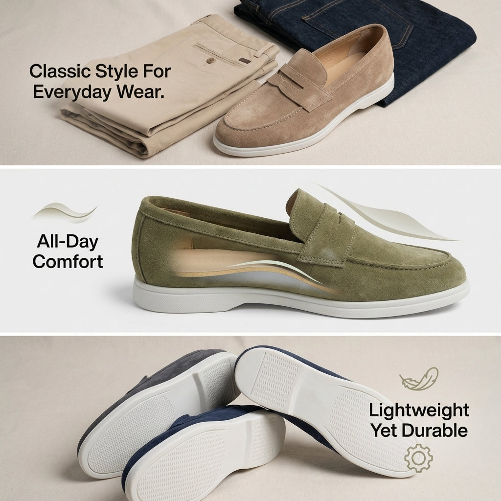 Mayfair Suede Penny Loafers