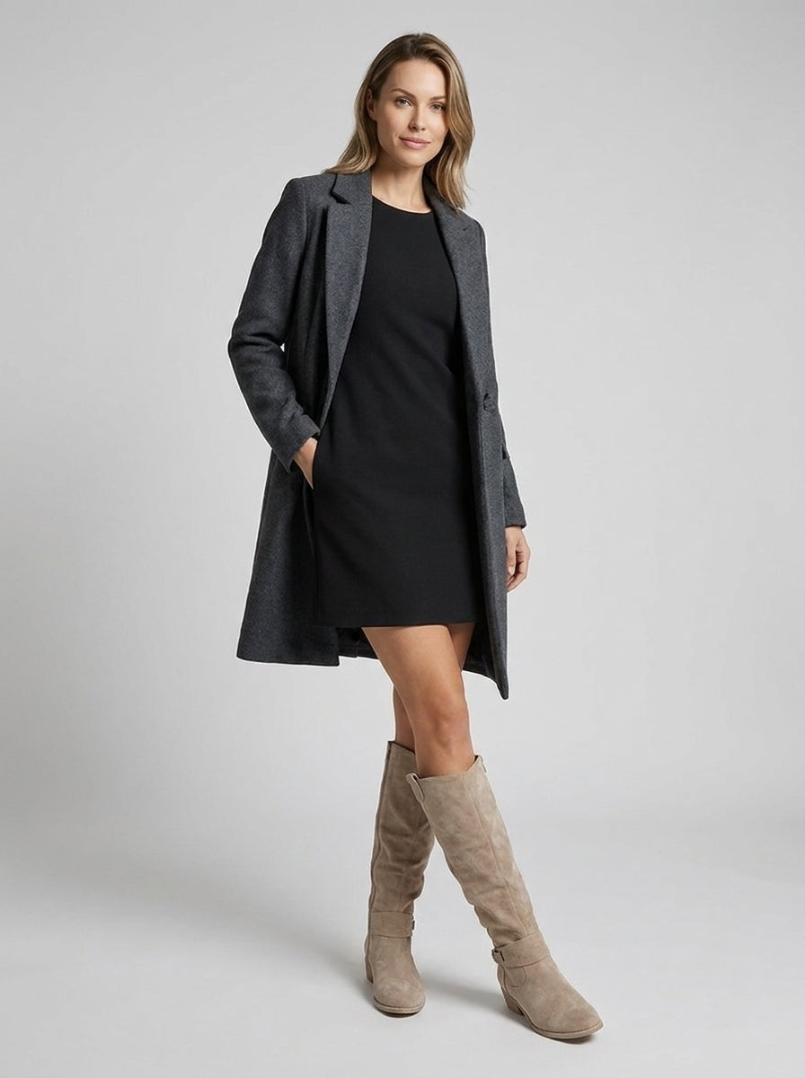Stylish Knee-High Boots for Women with Suede Design
