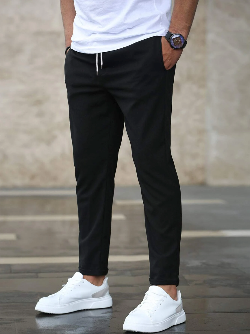 Stretch Comfort Trousers Men Regular Fit Casual