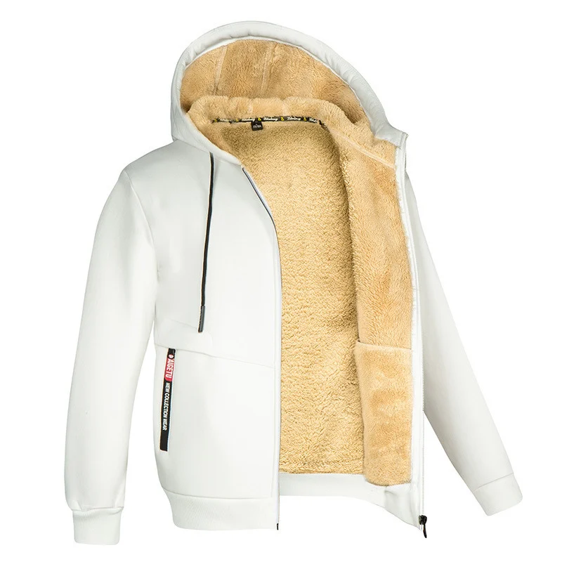 Men's Cozy Fleece Hoodie with Sherpa Lining