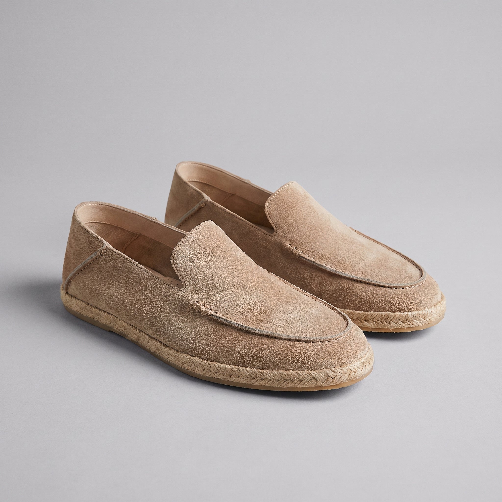 Suede Espadrille Loafers for Men Casual Summer