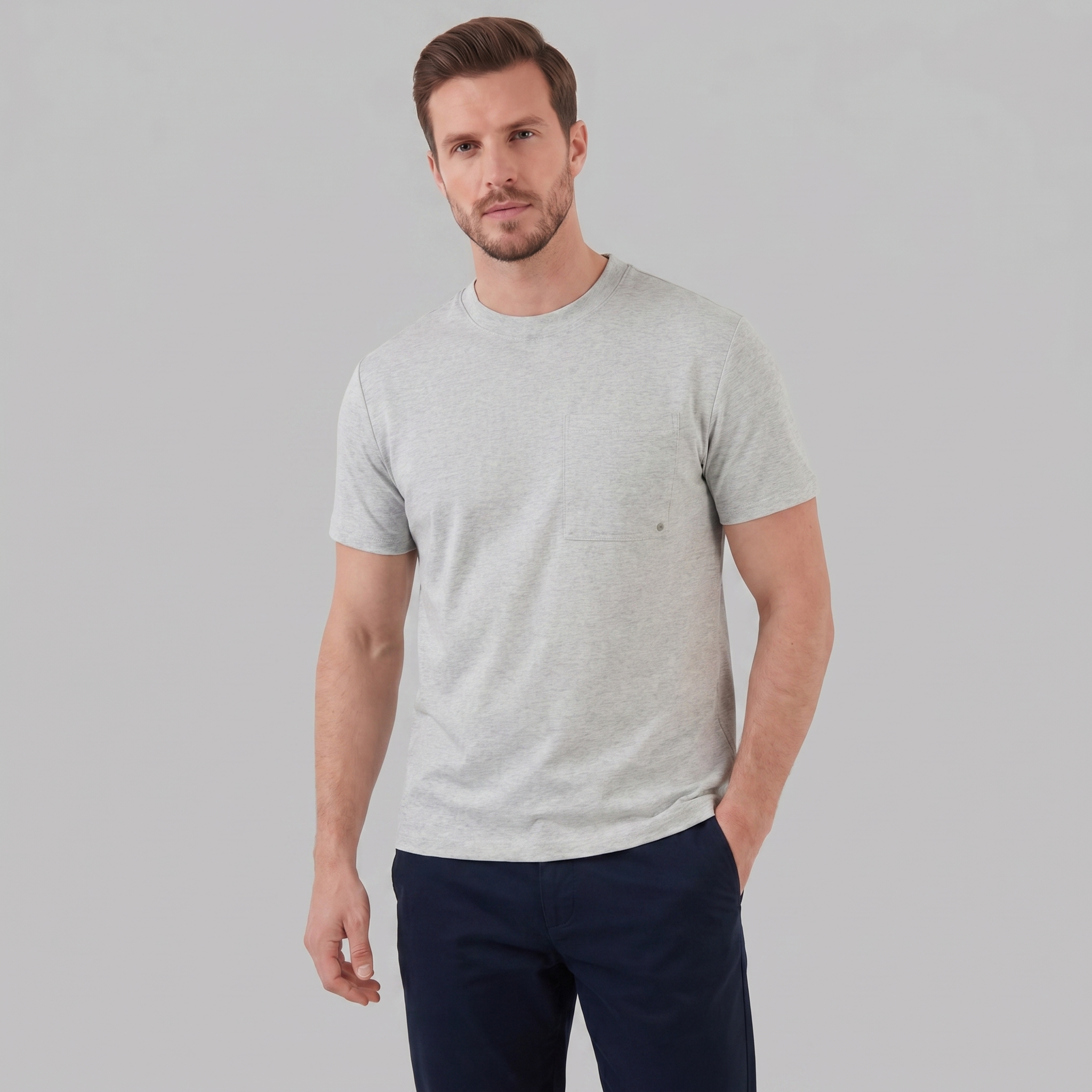 Men's Relaxed Fit Chest Pocket Casual T-Shirt