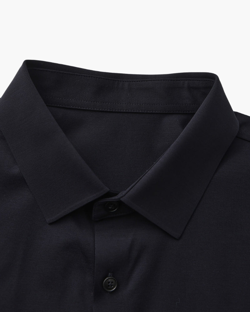 Tailored Shirt Heren Katoen Elastisch Casual Formeel