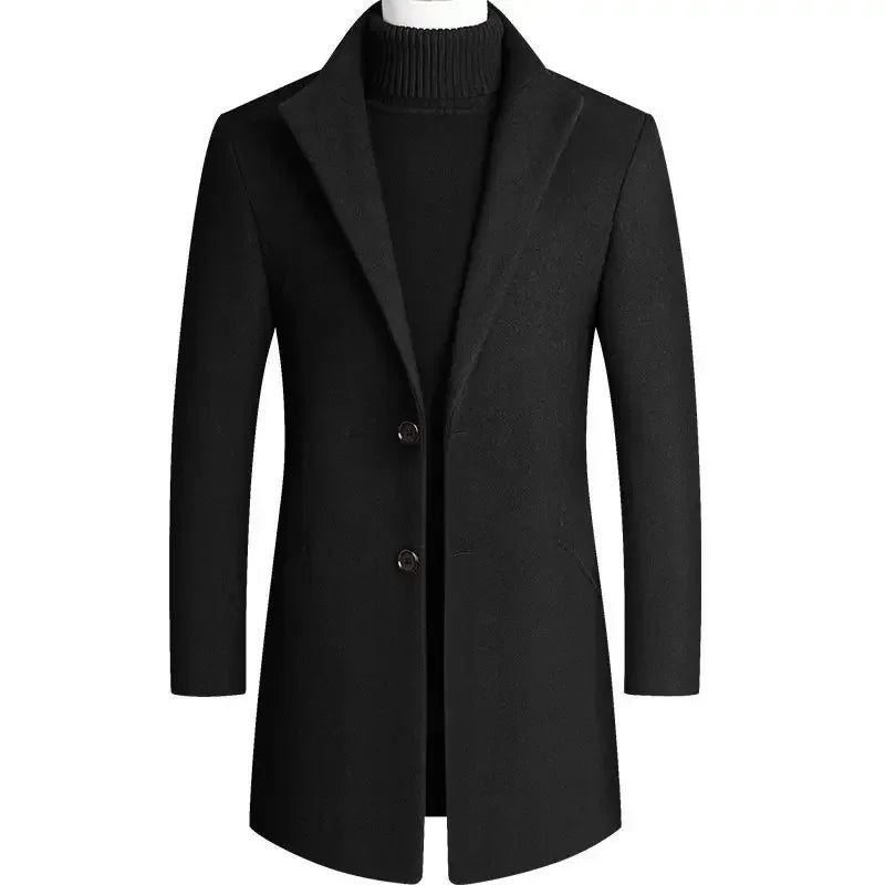 Thomas | Chic Slim-Fit Wool Overcoat