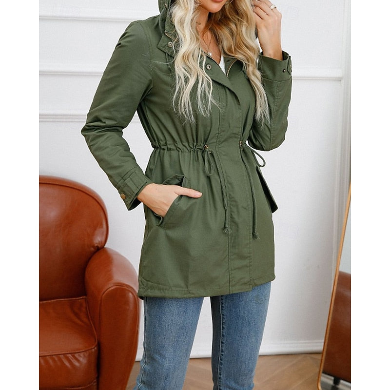 Matilda | Longline Utility Coat with Hood