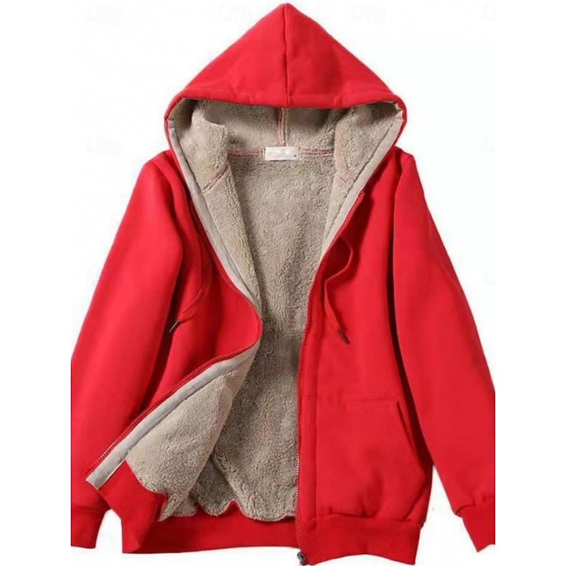 Marina | Comfortable Hooded Zip Jacket with Lining