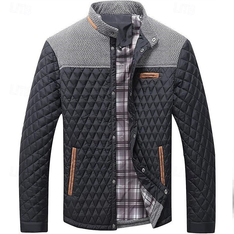 Maxwell | Quilted Stand-Up Collar Jacket