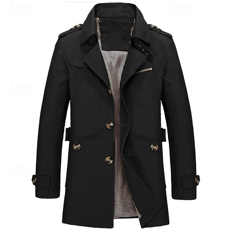 Caleb | Custom-Fit Single-Breasted Trench Coat