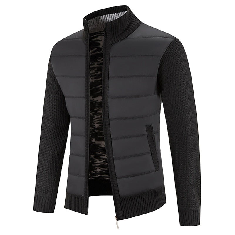 Gregory | Zip-Up Cardigan with Stand Collar